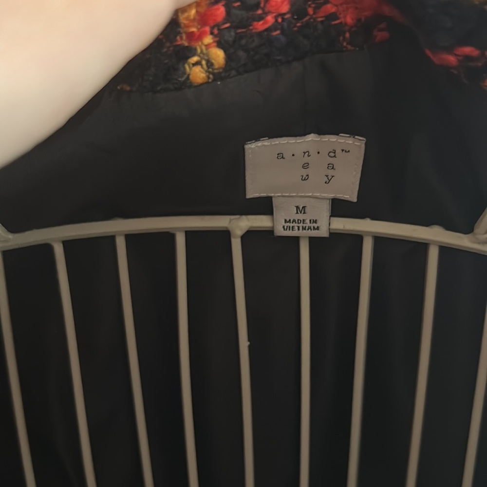 A New Day Plaid Navy Tweed Blazer EUC - Picture 4 of 8